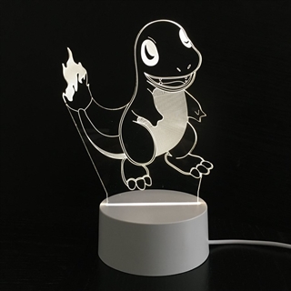 Pokemon Charmander 3D lampe - Dæmpbar